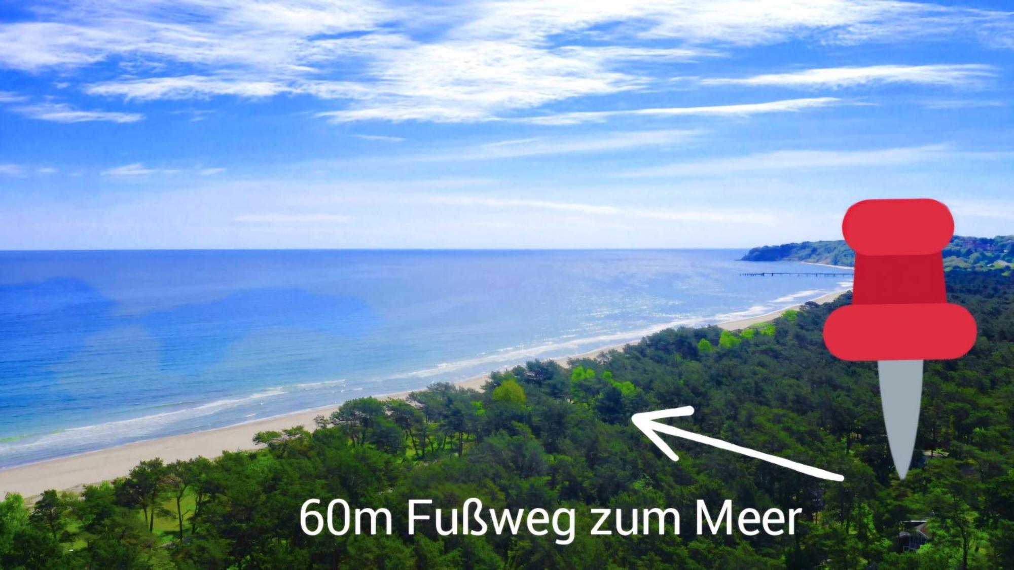 Strandhaus Ruegen - Meerblick, Sauna, Kamin & Whirlpool Бабе Екстер'єр фото